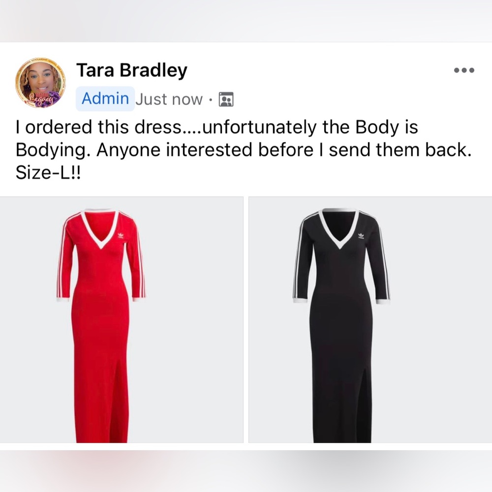 Two Brand New With Tags adidas dresses